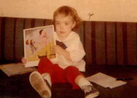 Bennett as a toddler holding a puzzle (provided by Tracy Bennett)