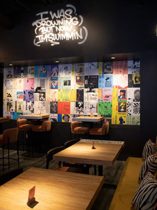 tables at the misfit lounge