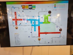 The 2023 Art Fair map.