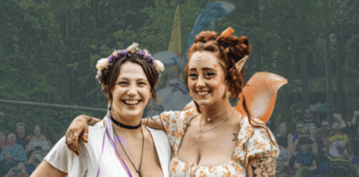 Two Michigan Renaissance Festival goers.