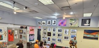 people sitting in a classroom.