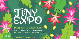 picture of Christmas trees and lights.