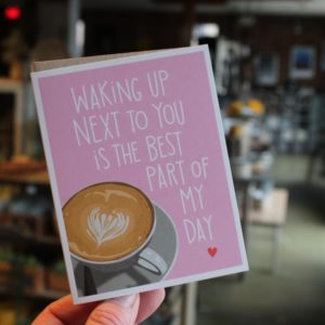 A photo of a Valentine's day greeting card.