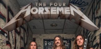 A graphic of the FourHorsemen band.