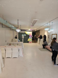 A event being set up by Yours Truly