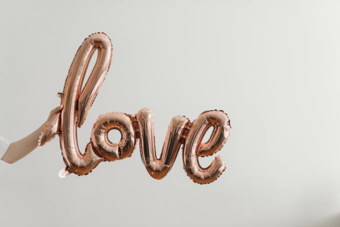 A Photo of a balloon spelling out 
