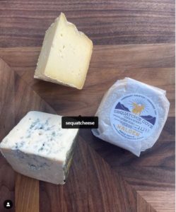 An assortment of cheese sold at the Cheese and Dairy Guild.