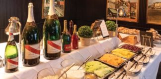 A assortment of food for Easter.