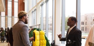 Two gentlemen chatting