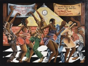 A painting made by prisoners.