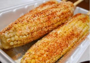 Elotes from a restaurant.