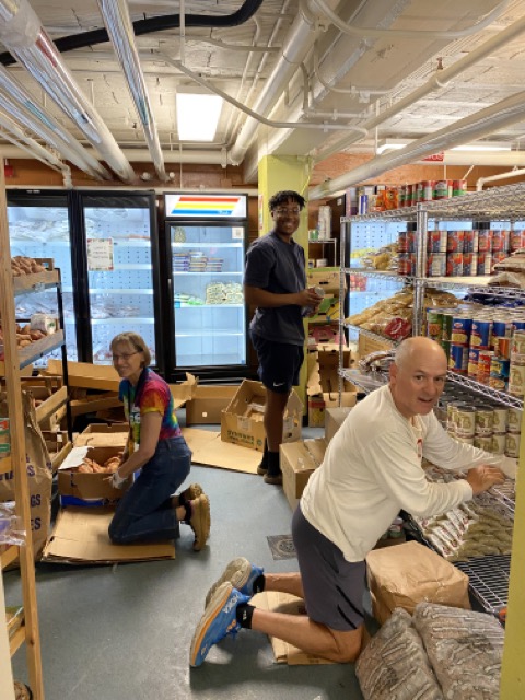 The inside of a store.