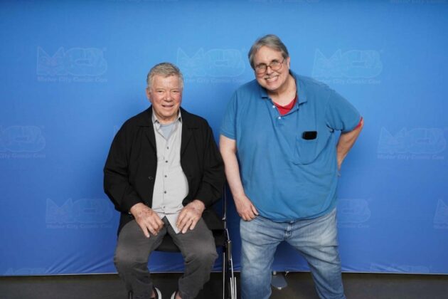 Fan with Star Trek actor