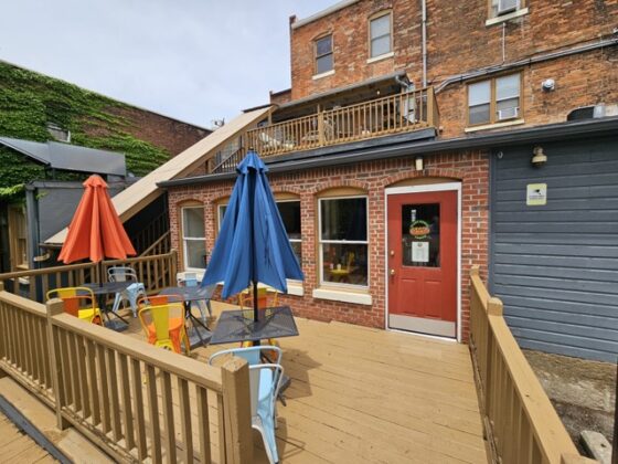 The patio of Coneys.