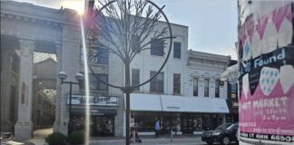 A photo of buildings in the Ann Arbor area.