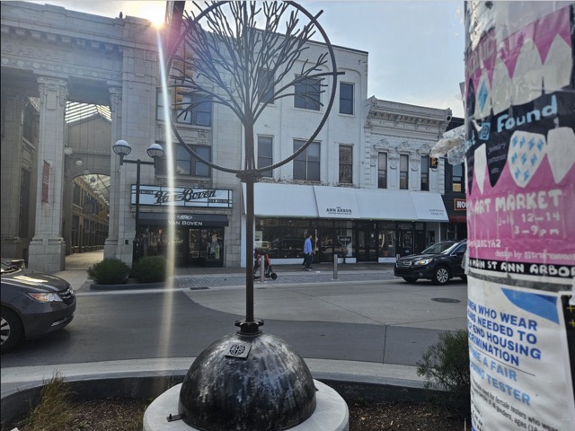 A photo of buildings in the Ann Arbor area.
