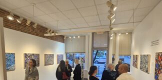 People in an art gallery