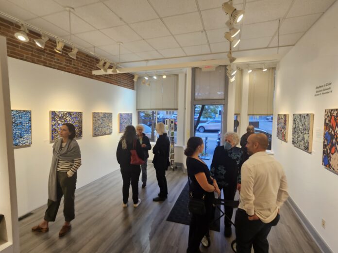 People in an art gallery