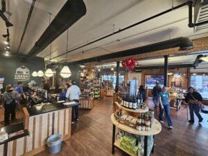 Inside store downtown