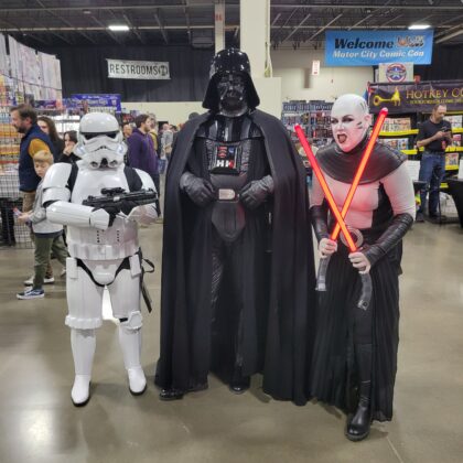 Three star wars cosplayers