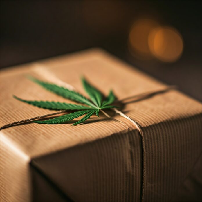 Present with Marijuana leaf