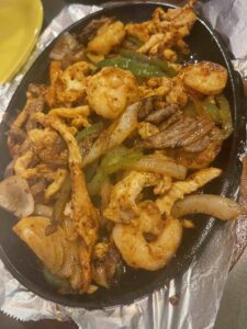 tray of fajitas
