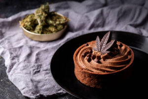 Delicious cannabis infused chocolate tart for a special dessert occasion such as Valentines Day, Thanksgiving or Christmas. Can be infused with high THC or CBD.
