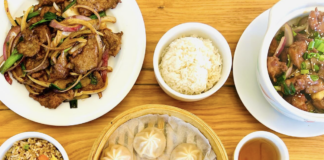 Dumplings and chicken