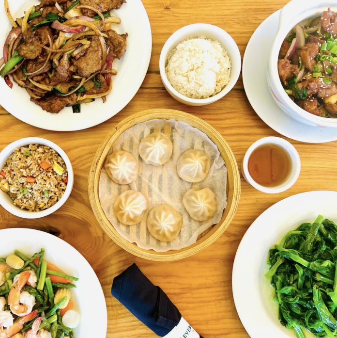 Dumplings and chicken