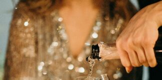 Pouring champagne