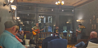 A late night performance at Crazy Wisdom.