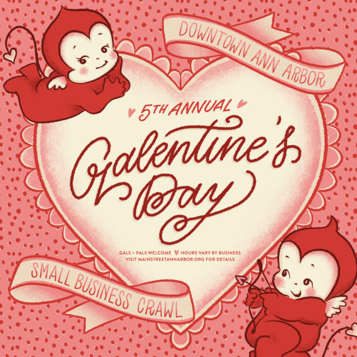 Graphic for Galentines Day event