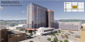 rendering of high building