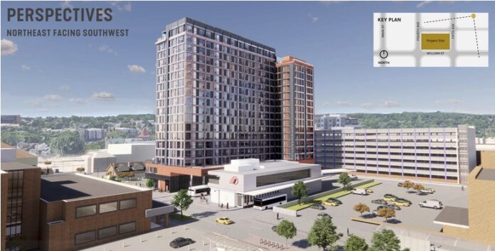 rendering of high building