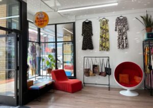 Photo of entrance of vintage store.