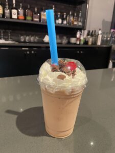 Shakes at Droptop Pizza feature vanilla ice cream from Calder Dairy.