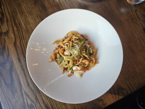 Udon noodles from Tabe. Photo by Drew Saunders.