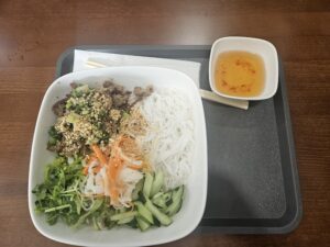 Paris Bahn Mi's vermicelli noodle bowl. Photo by Drew Saunders.