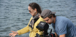 Barbara Neri filming scenes for "Unlocking Desire."