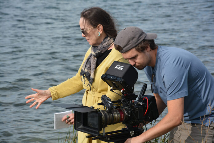 Barbara Neri filming scenes for 