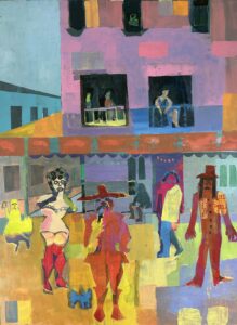 "French Quarter", an oil on canvas painting by Sarah Innes. Provided to Current by the Washington Street Gallery.