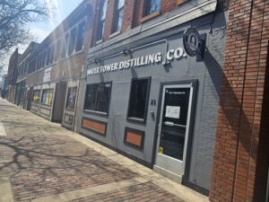 Water Tower Distilling is halfway between the bus depot and Michigan Avenue in Ypsilanti. Photo by Drew Saunders.