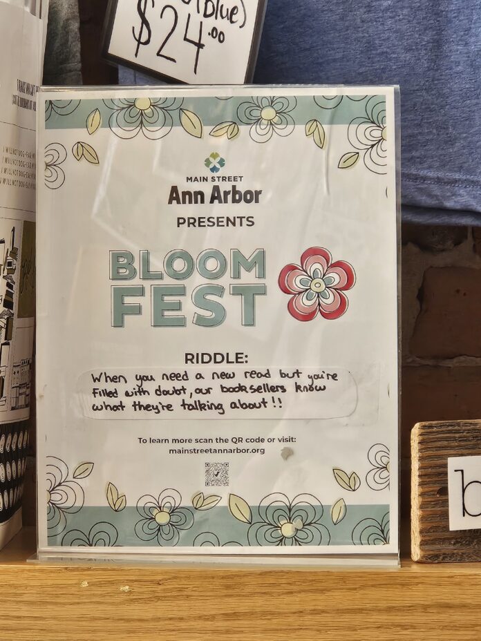 Bloom Fest poster. Photo by Drew Saunders.