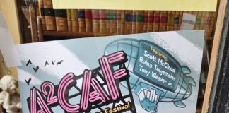 A2CAF 2025 poster. Photo taken by Drew Saunders.