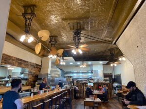 The newly remodeled interior of Haab's Barrel House. 