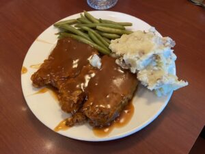 Haab's classic meatloaf dinner.