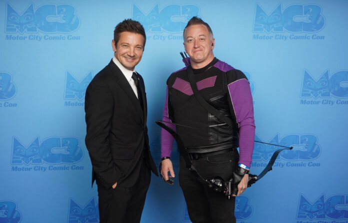 From L-R: Oscar nominee Jeremy Renner (Hawkeye of 