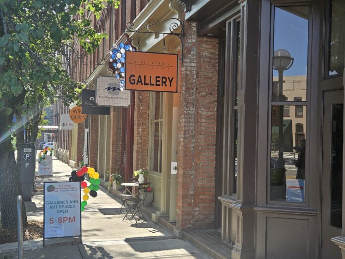 The WSG and Chris Nordin Studios Gallery are right next to each other on Ann Street in Kerrytown. Photo by Drew Saunders.