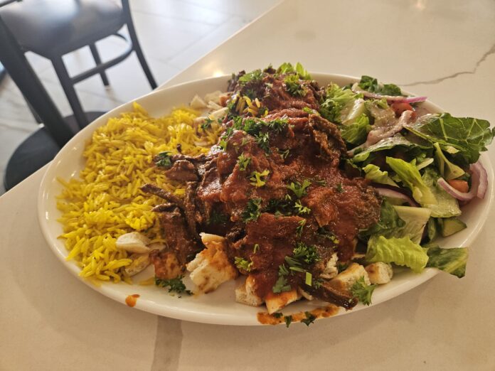 The iskender at Turkish Village. Photo by Drew Saunders.