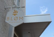 Bløm Mead + Cider's sign outside their 4th Street location.